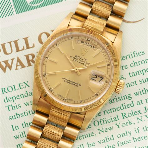 rolex bark day date president &|Rolex Day-Date 36 18078.